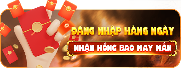 Đăng nhập điểm danh có ngay 100k mỗi ngày tại mục hồng bao may mắn