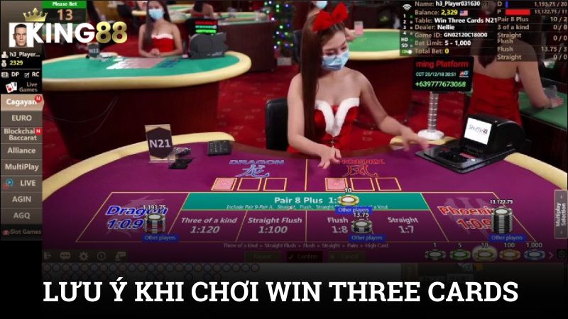 Bỏ túi những lưu ý khi vào game Thắng 3 lá